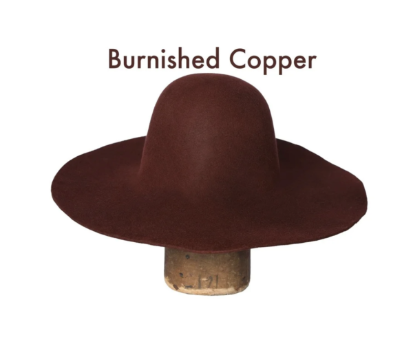 Burnished Copper Felt Hat